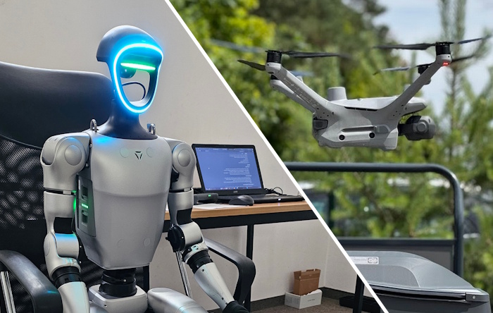 Przykładowe obrazy inspekcyjne zarejestrowane przy użyciu kamer standardowych i termowizyjnych