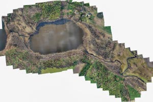 Ortofotomapa terenu z lotu drona