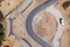 Ortofotomapa infrastruktury drogowej na podstawie nagrań z drona
